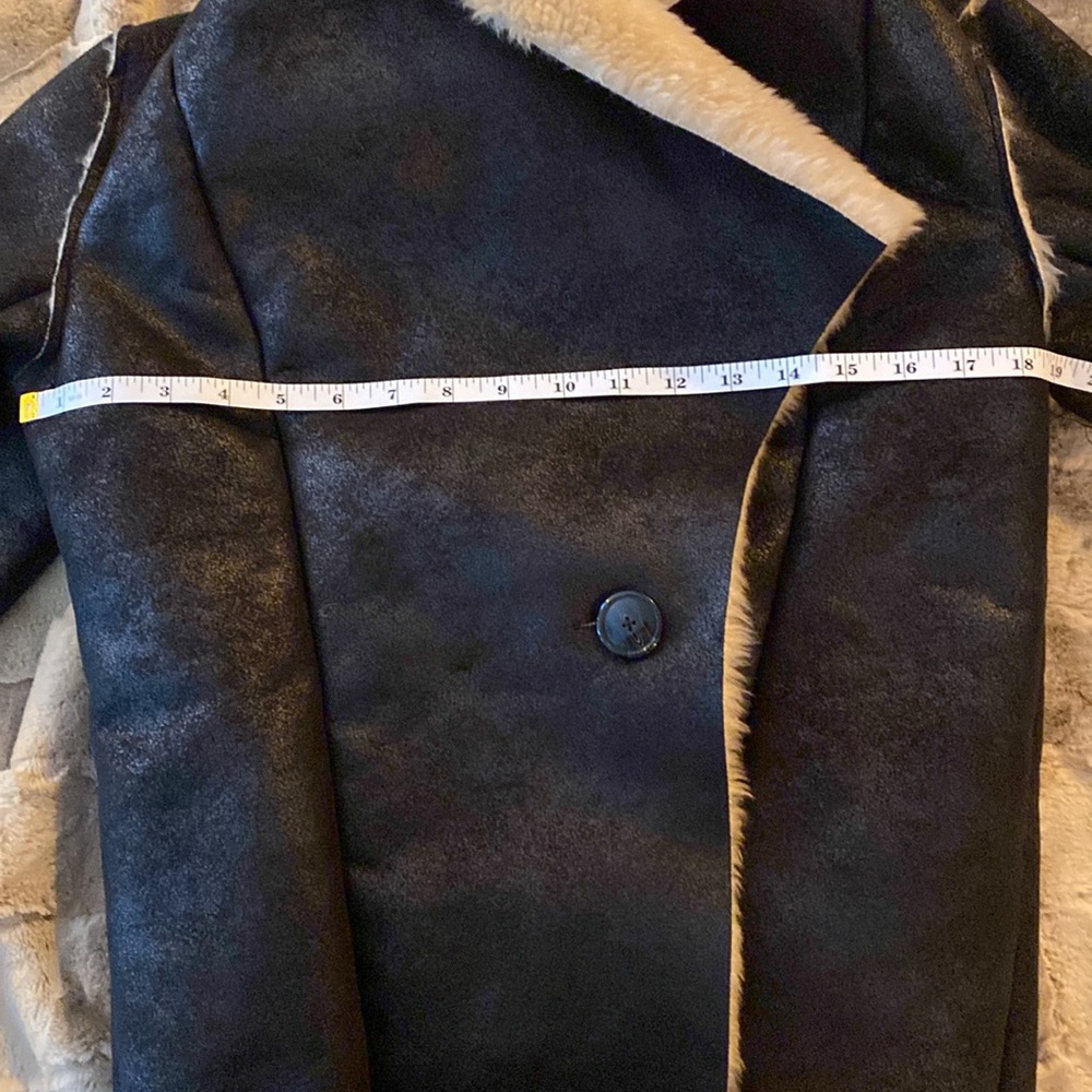Vintage Neiman Marcus Faux Shearling Jacket Women’s Sz Small Excellent condition - Picture 10 of 11